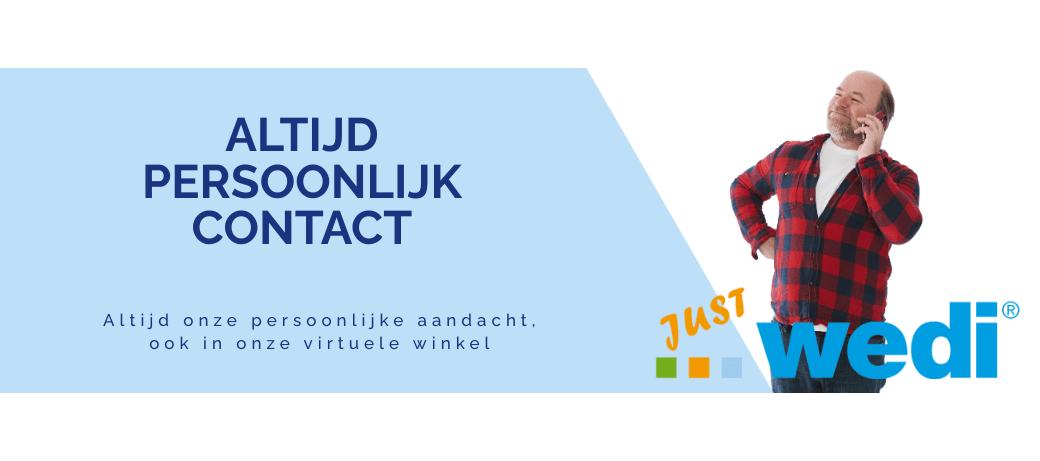 Altijd persoonlijk contact - Justwedi.nl